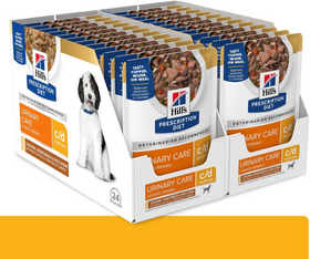 Hill's Prescription Diet c/d Multicare Urinary Care Chicken, Vegetable & Rice Stew Wet Dog Food (2.8 oz x 24 pouches) - 0