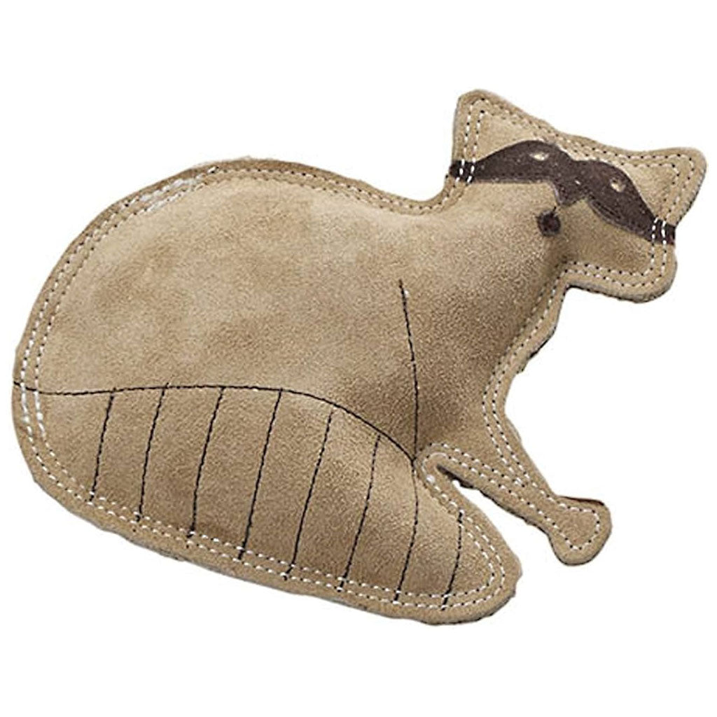 Ethical Pet Spot Dura-Fused Leather Dog Toy Raccoon