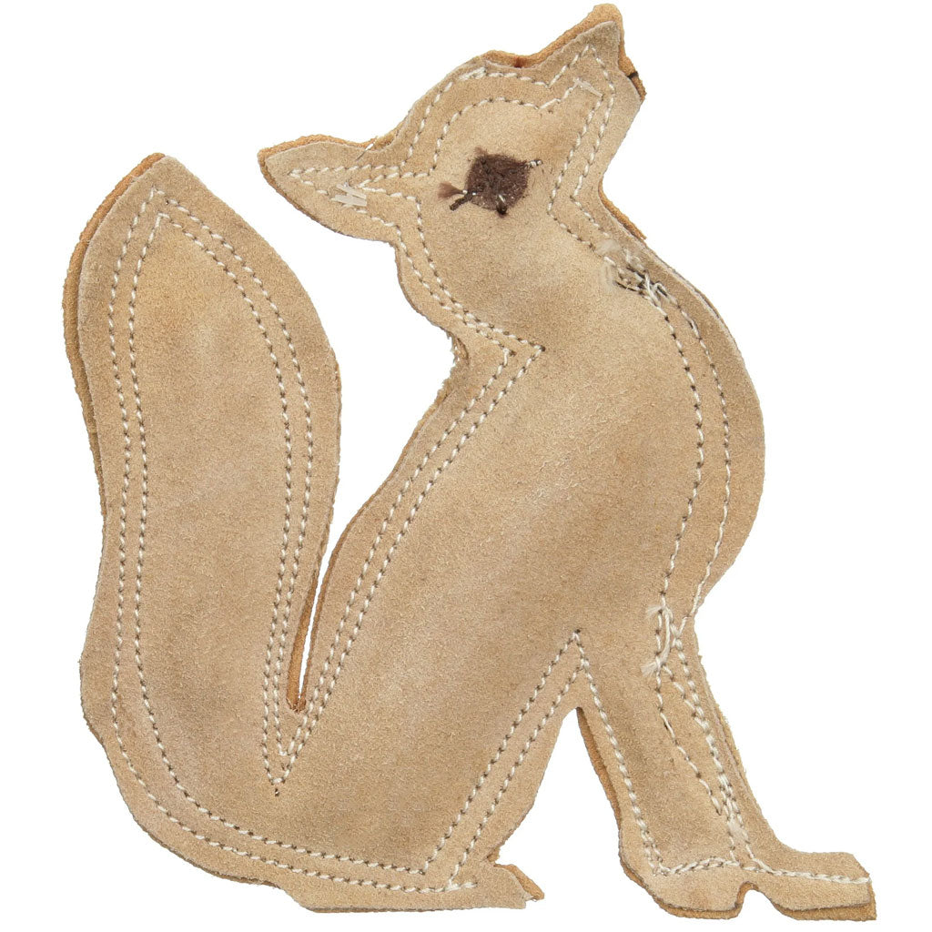 Spot Dura-Fused Leather Fox Dog Toy - Tough Play