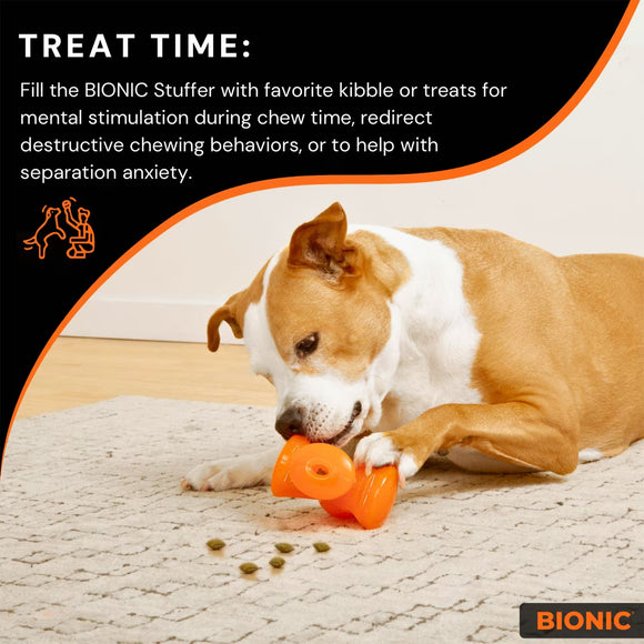 Bionic Stuffer Dog Toy, 5"