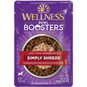 Wellness Bowl Boosters Simply Shreds Chicken, Beef & Carrots Grain-Free Dog Food Topper (2.8 oz x 12 pouches)