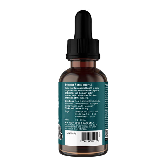 Animal Essentials Senior Support Herbal Tonic to Maintain Optimal Health for Dogs & Cats