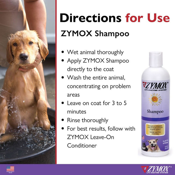 zymox shampoo directions