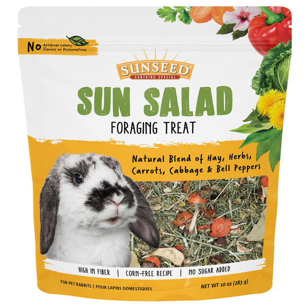 Sunseed Sun Salad Foraging Treat for Rabbits, 10-oz