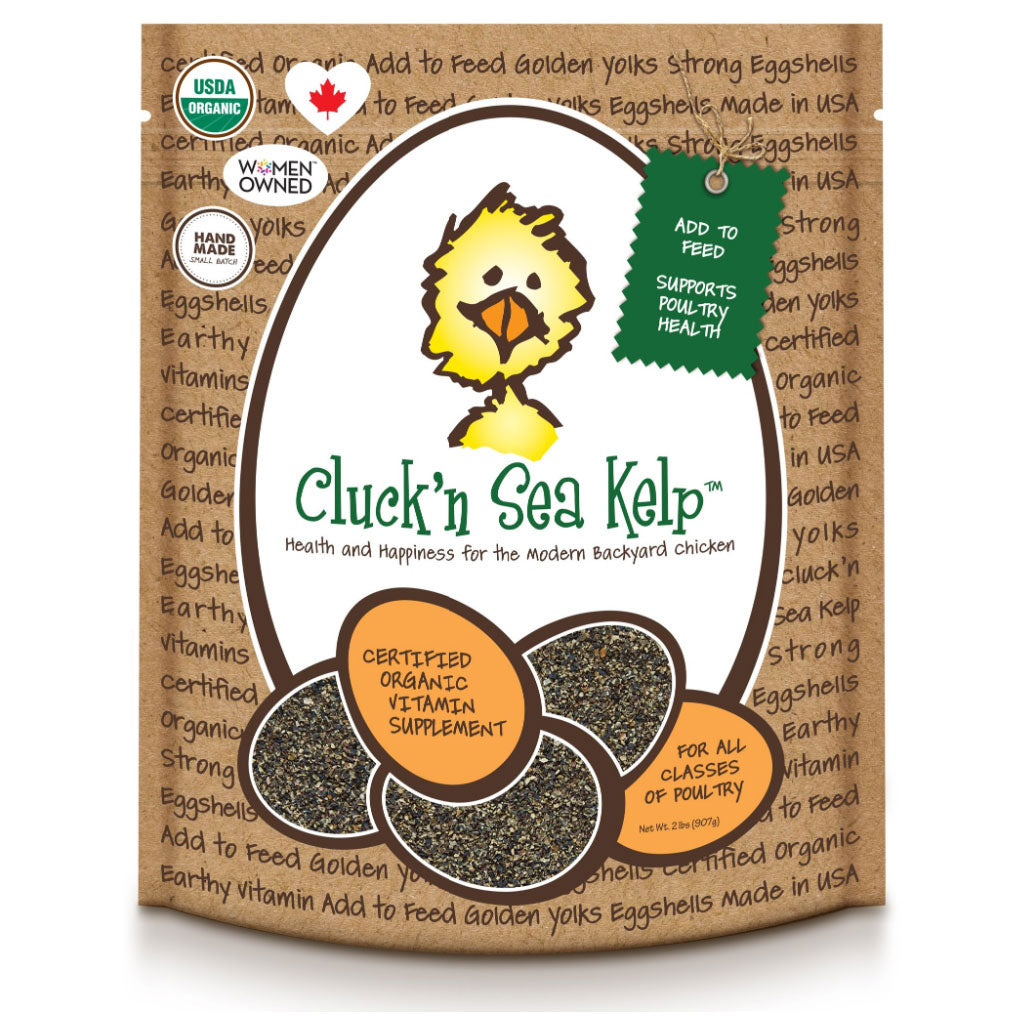 Treats for Chickens Cluck'n Sea Kelp Vitamin Supplement for All Classes of Poultry, 2 lb