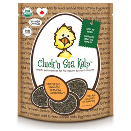 Treats for Chickens Cluck'n Sea Kelp Vitamin Supplement for All Classes of Poultry, 2 lb