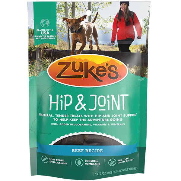 Zuke's Hip & Joint Natural Beef Recipe Soft & Chewy Dog Treats