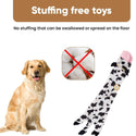 Ethical Pet Skinneeez Crinklers Cow Stuffing-Free Squeaky Plush Dog Toy