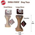 Ethical Pet Spot Dura-Fused Leather Bone Dog Toy