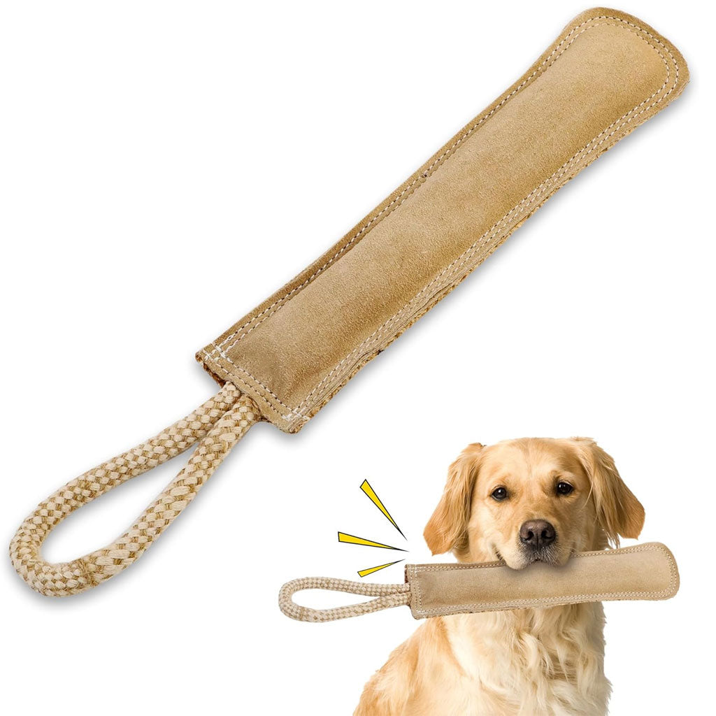 Ethical Pet Spot Dura-Fused Leather Retriever Dog Toy