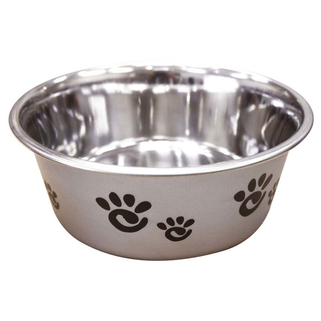 Ethical Pet Stainless Steel Paw Print Dog Bowl