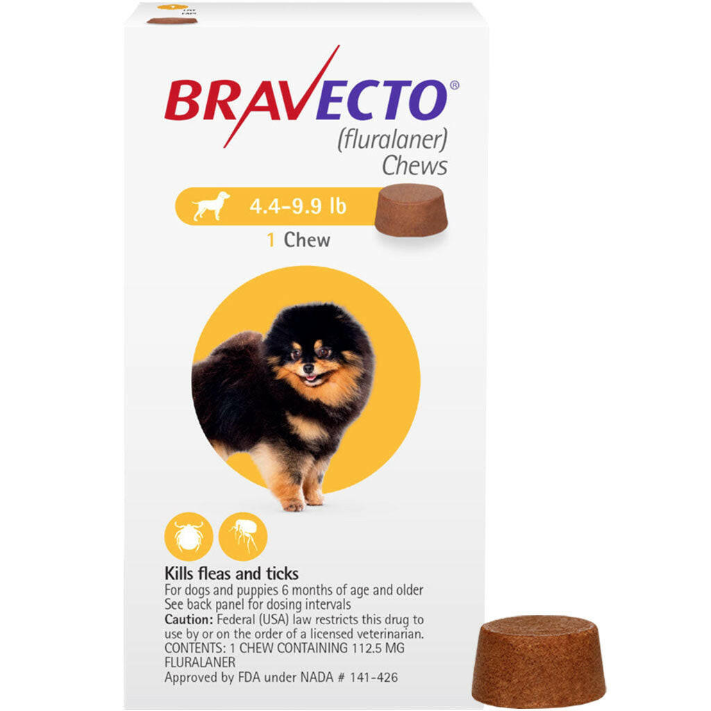 Bravecto Chews for Dogs 4.4-9.9 lbs