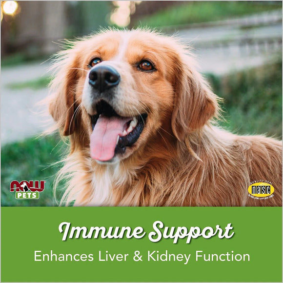 NOW Pets Immune Support Dog & Cat Supplement, 90 ct