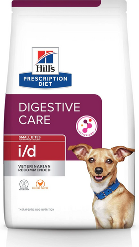 Hill's Prescription Diet i/d Digestive Care Small Bites Chicken Flavor Dry Dog Food (7 lb)