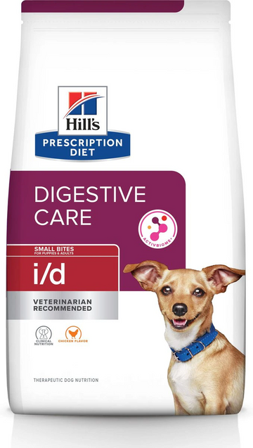 Hill's Prescription Diet i/d Digestive Care Small Bites Chicken Flavor Dry Dog Food (7 lb)