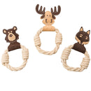 Ethical Pet Spot Dura-Fused Leather Animal Forest Ring Dog Toy