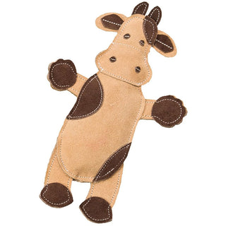 Ethical Pet Spot Dura-Fused Leather Barnyard Dog Toy, Character Varies, 11"