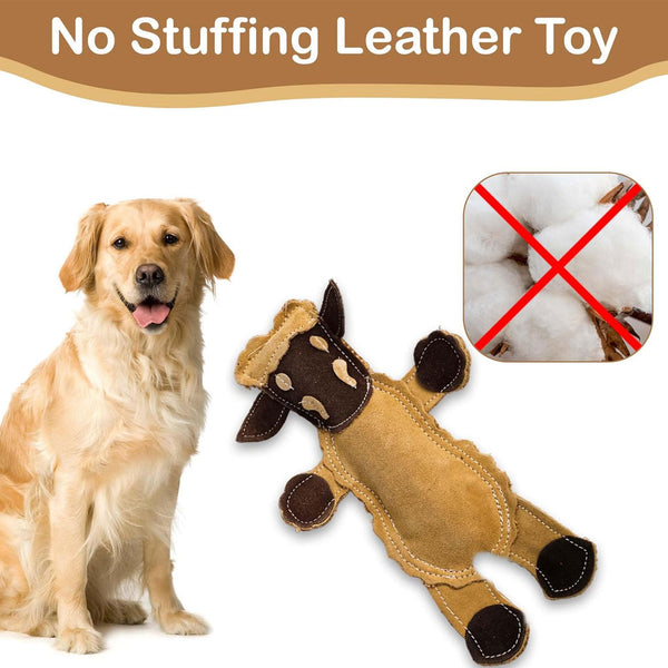 Ethical Pet Spot Dura-Fused Leather Barnyard Dog Toy