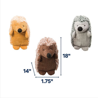 Ethical Pet Spot Corduroy Hedgehogs Dog Toy, Color Varies, 8"