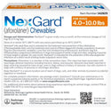 NexGard Chew for Dogs 4-10 lbs  dosage and administration