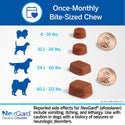 NexGard Chew for Dogs 60.1-121 lbs size