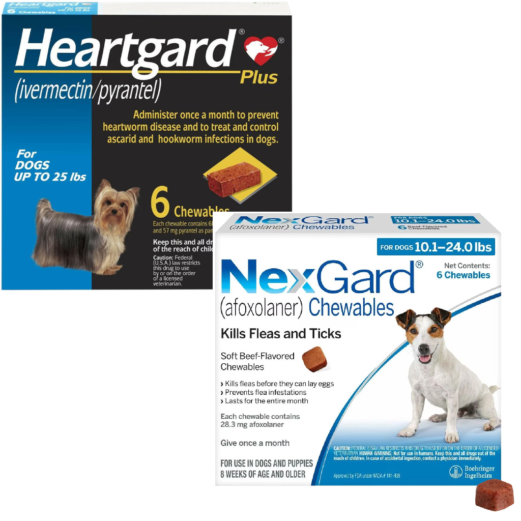 Heartgard Plus + NexGard 6-Month Bundle