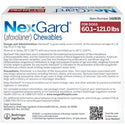 NexGard Chew for Dogs 60.1-121 lbs dosage and administration