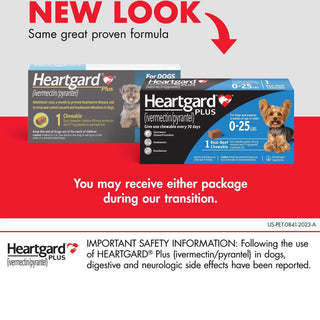 Heartgard Plus Chew for Dogs, up to 25 lbs before and after