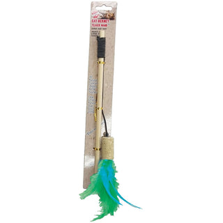 Ethical Pet Spot Cat-Bernet Cork Teaser Wand Cat Toy, Assorted