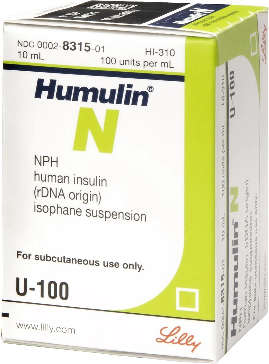 Humulin N U-100 Insulin (10 ml) - 0