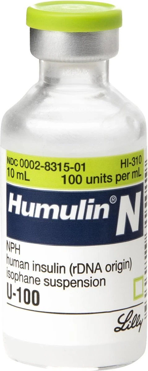 Humulin N U-100 Insulin (10 ml)