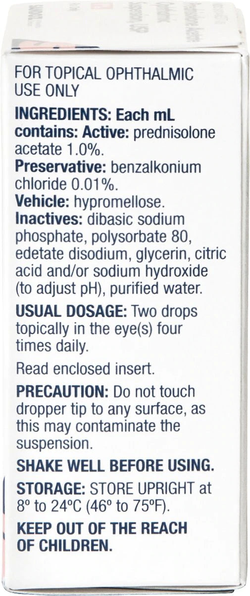 Prednisolone Acetate (Generic) Ophthalmic Suspension 1%