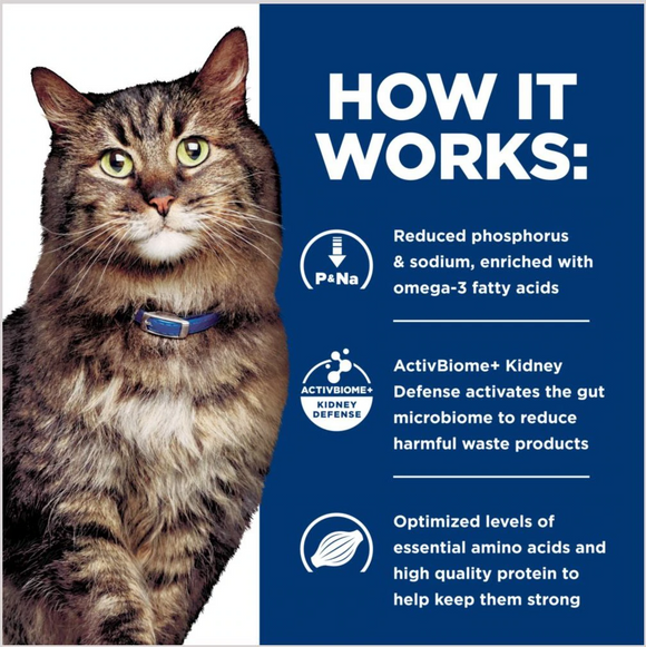 Hill's Prescription Diet k/d Early Support Kidney Care Chicken Flavor Dry Cat Food (4 lb)