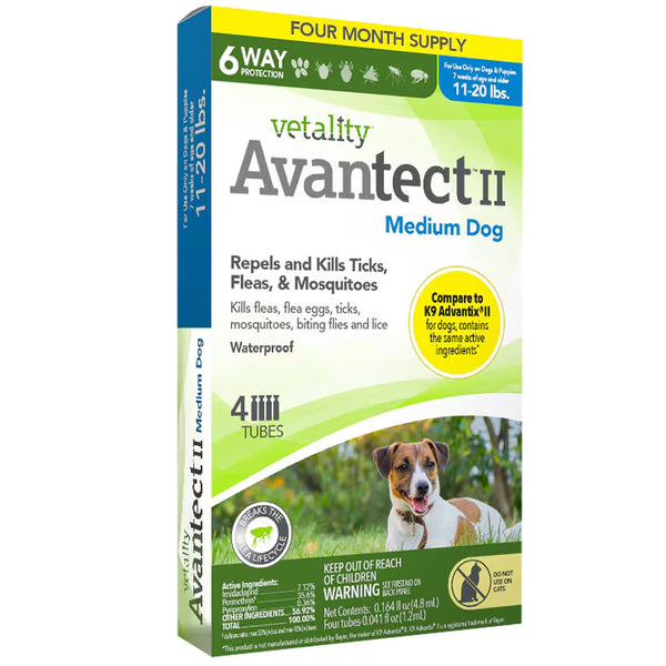 TevraPet Vetality Avantect II for Medium Dog 11-20 lbs