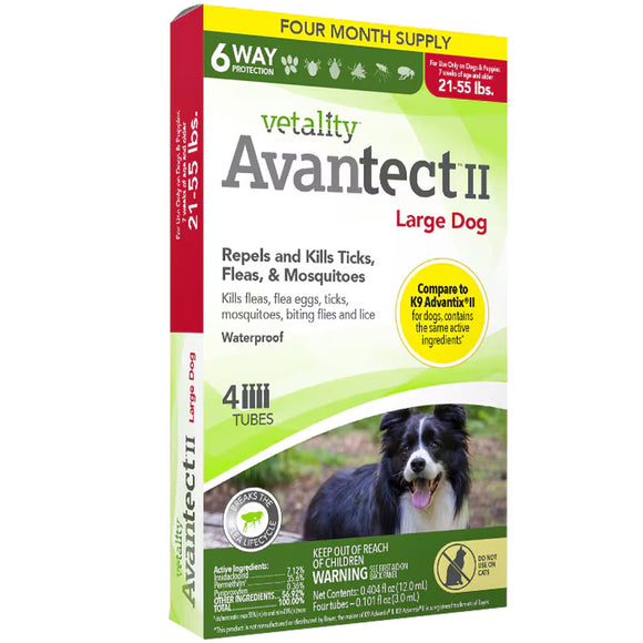 TevraPet Vetality Avantect II for Large Dog 21-55 lbs