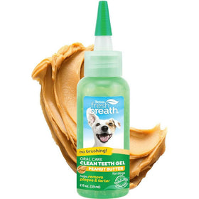 Tropiclean Fresh Breath Oral Gel Canine Peanut Butter (2 oz)