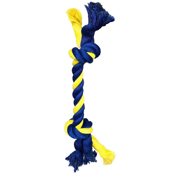 Petsport USA Twisted Chews Mini Two Knot Rope, 8", 1 count