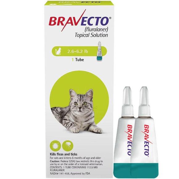 Bravecto Topical Solution for Cats 2.6-6.2 lbs