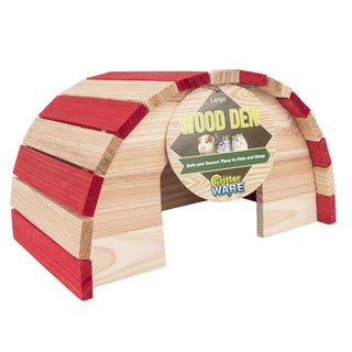 Ware Large Wood Den Hide & Sleep for Small Animals