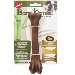 Ethical Pet Bam-Bones Bacon Flavor Chew Toy for Dogs 7.25"