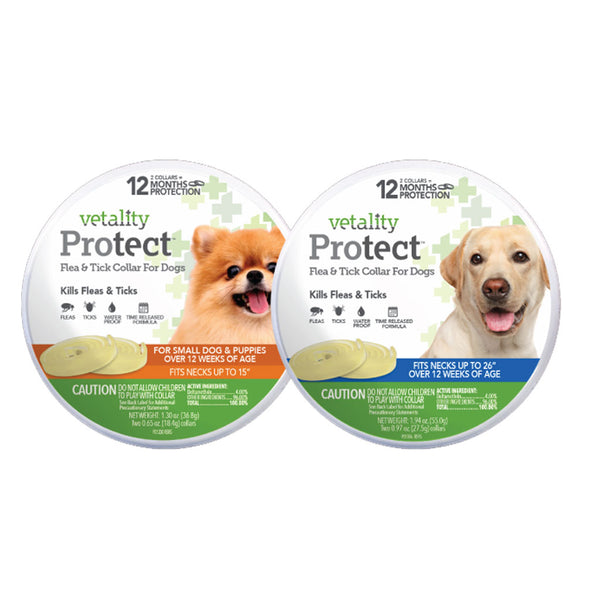 TevraPet Vetality Protect Flea and Tick Collar for Dogs