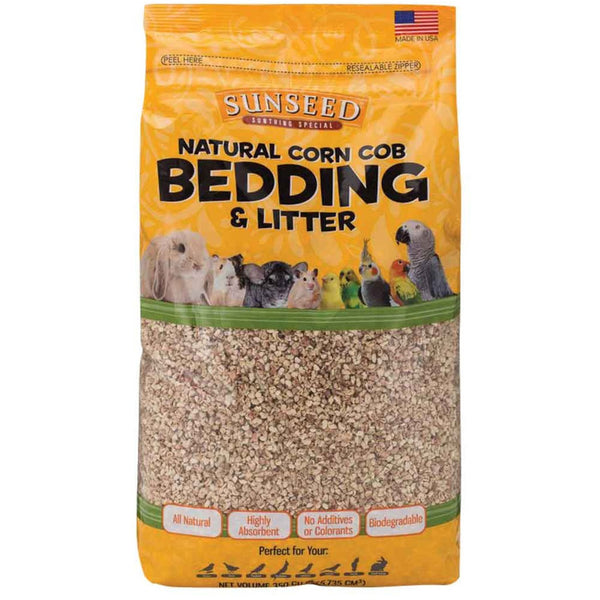 Sunseed Natural Corn Cob Bedding & Litter, 6 lbs