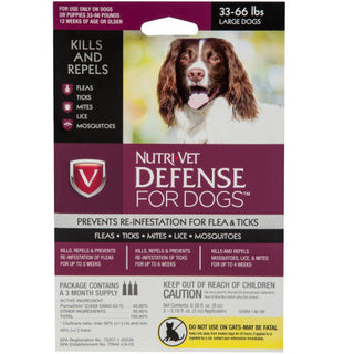 Nutri-Vet Flea & Tick Defense for Large Dogs 33-66 lbs