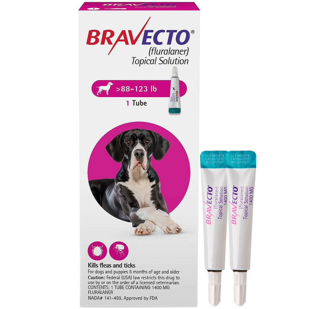 Bravecto Topical Solution for Dogs 88-123 lbs