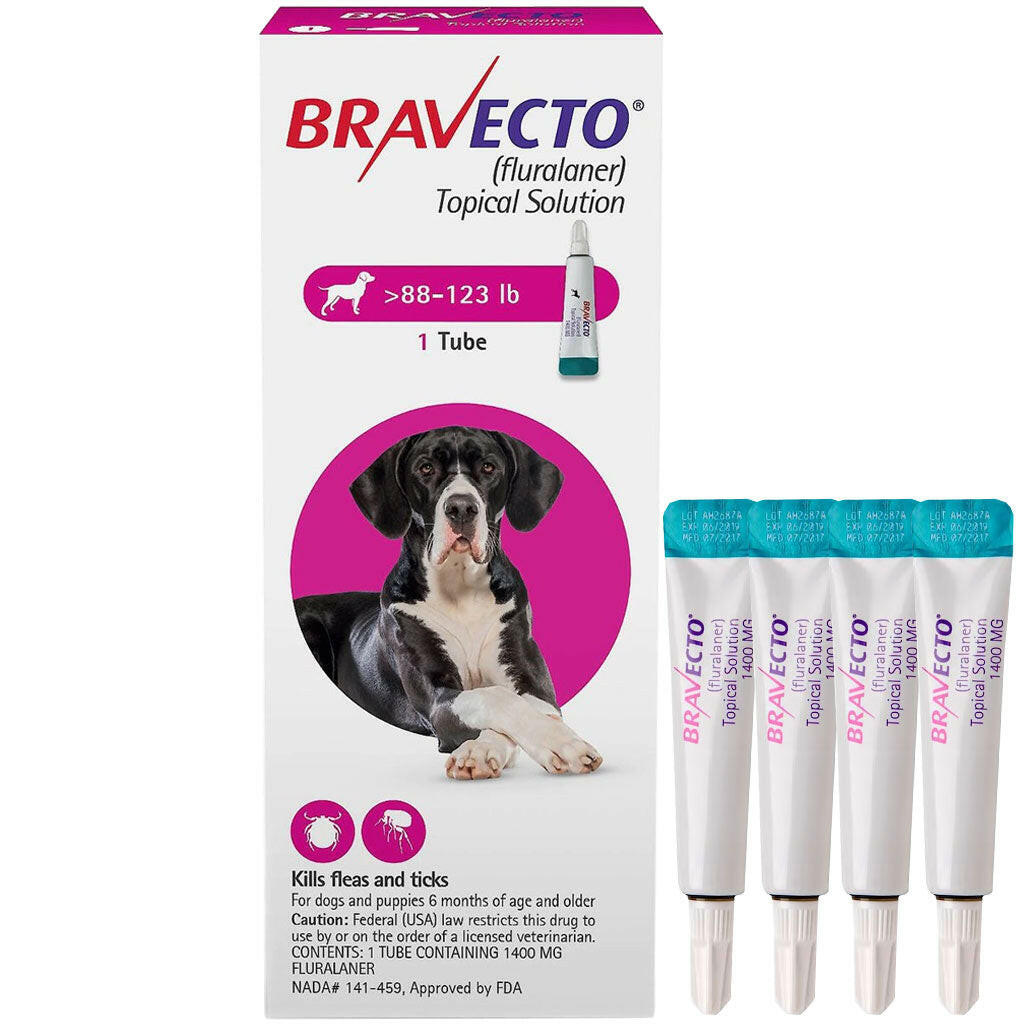 Bravecto Topical Solution for Dogs 88-123 lbs