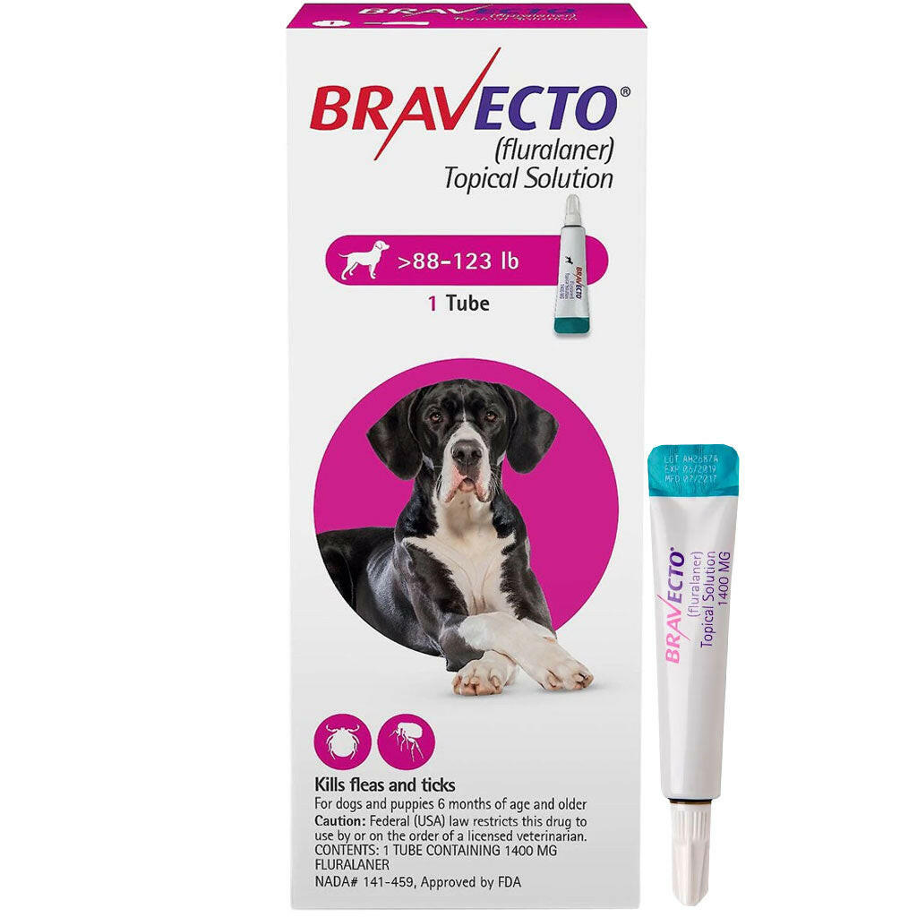 Bravecto Topical Solution for Dogs 88-123 lbs