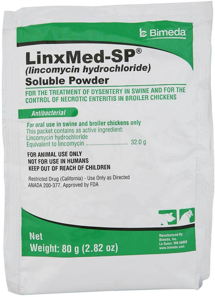 LinxMed-SP (lincomycin) Soluble Powder for Swine and Chickens