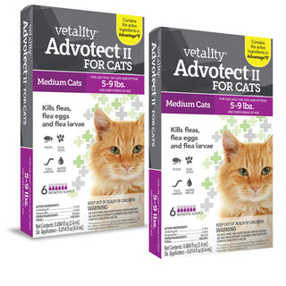 TevraPet Vetality Advotect II for Medium Cats 5-9 lbs 12 months