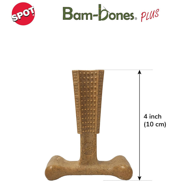 Spot Bam-Bones Plus Chicken Flavor Dog Chew Toy 4in dimension