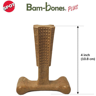 Spot Bam-Bones Plus Beef Flavor Dog Chew Toy 4in dimension